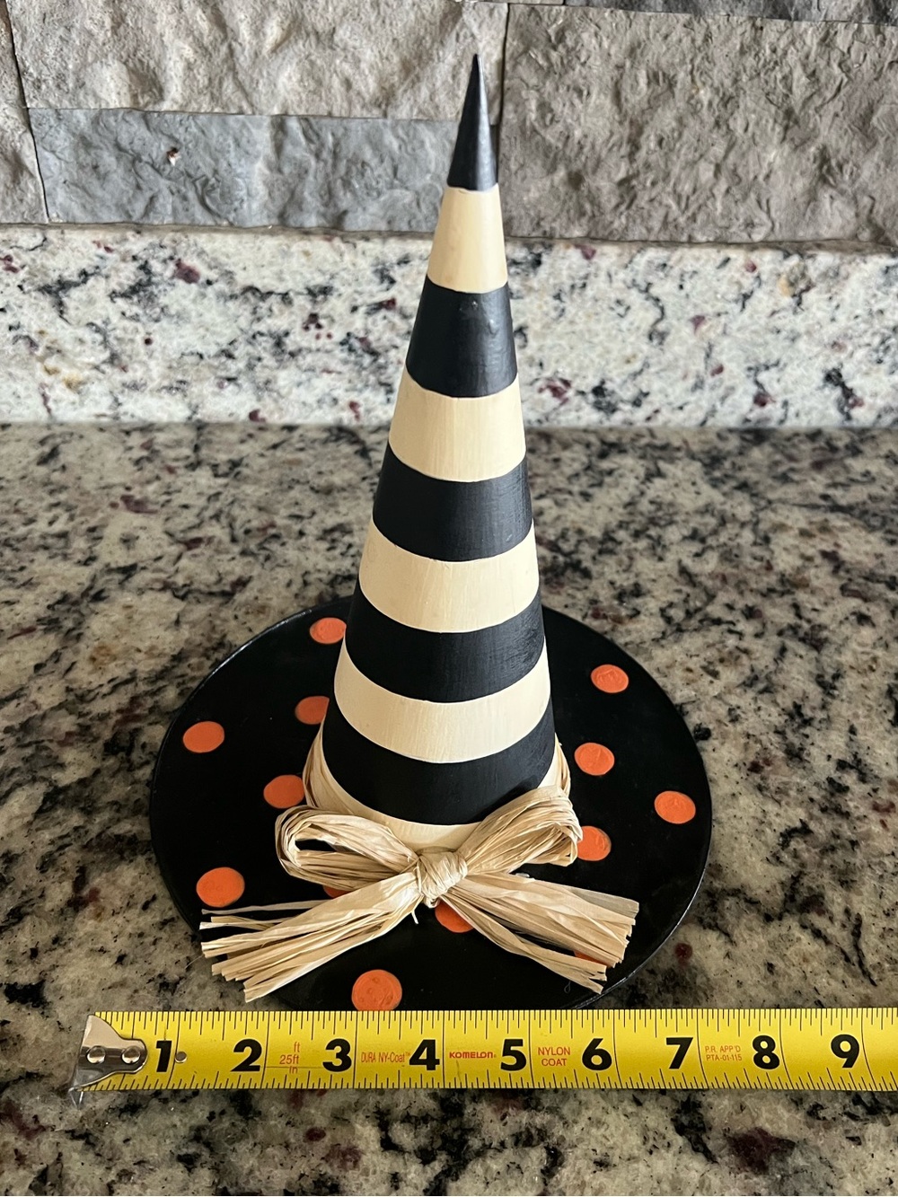 Mackenzie-Childs Good Witch Hat. In very good used condition. 8" dia., 10" tall - Picture 7 of 11